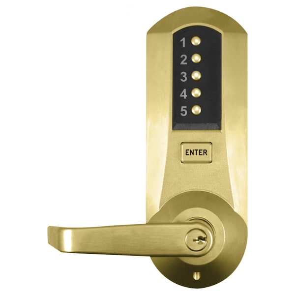Cylindrical Combination Lever Lock, Interior Combination Change, DOD, 2-3/4-in Backset, 1/2-in Throw
